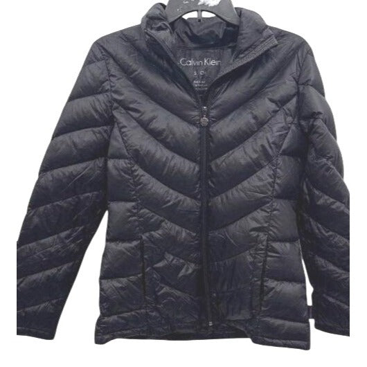 Calvin Klein Women's Black Packable Lightweight Premium Down Jacket SZ S