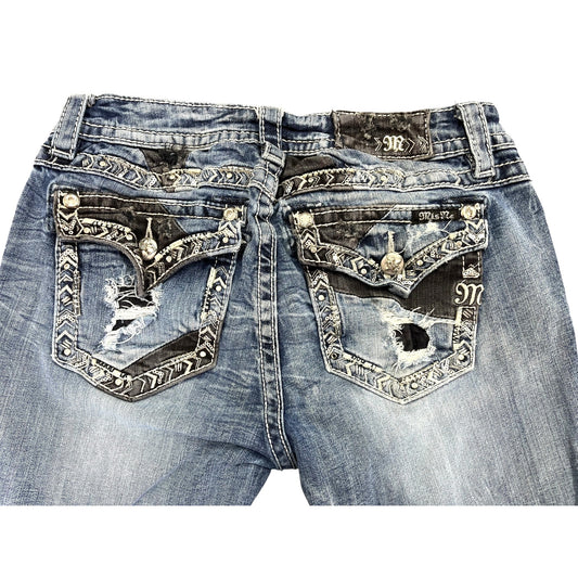 Miss Me Mid-Rise Straight Leg Jeans Size 29 Women's