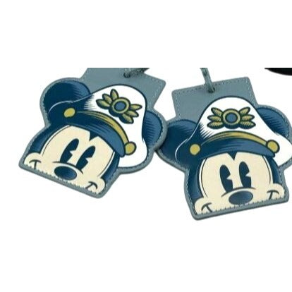 Disney Cruise Line Castaway Club Captain Mickey Lanyard Card Holders Set of 2 NWT