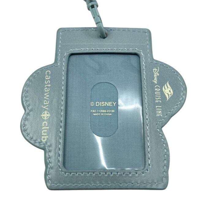 Disney Cruise Line Castaway Club Captain Mickey Lanyard Card Holders Set of 2 NWT