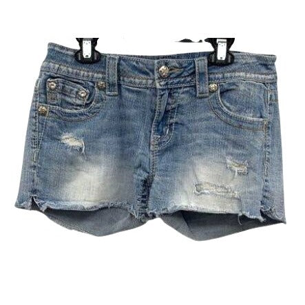 Miss Me Distressed Denim Shorts Women's Size 28 Signature Style
