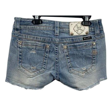 Miss Me Distressed Denim Shorts Women's Size 28 Signature Style