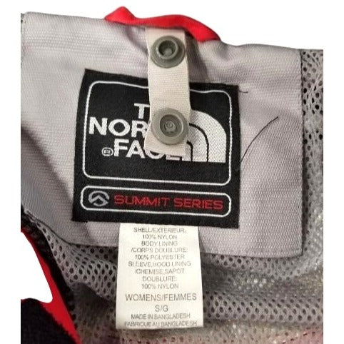 The North Face Womens HyVent Waterproof Jacket Red/Gray Size S