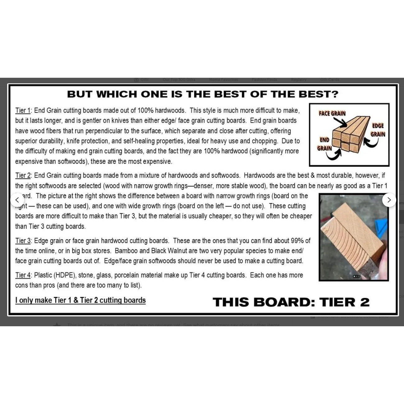 American Flag Hardwood Cutting Board With Juice Groove & Non-Slip Feet