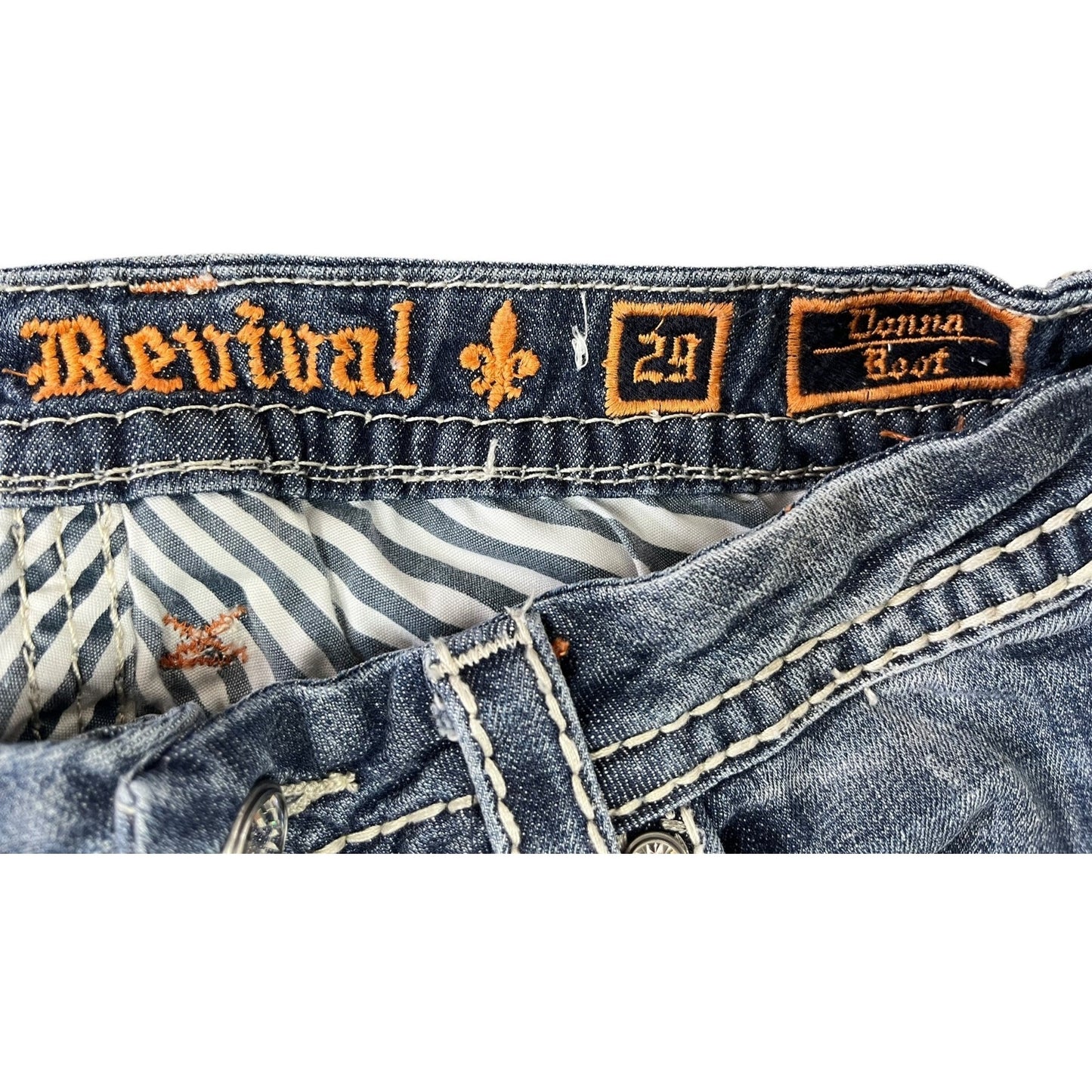 Rock Revival Donna B16 Distressed Bootcut Jeans Women's Size 29