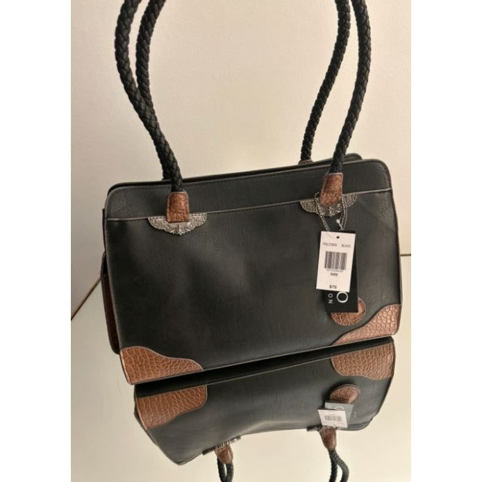 Bueno Collection Black & Brown Women's Handbag NWT