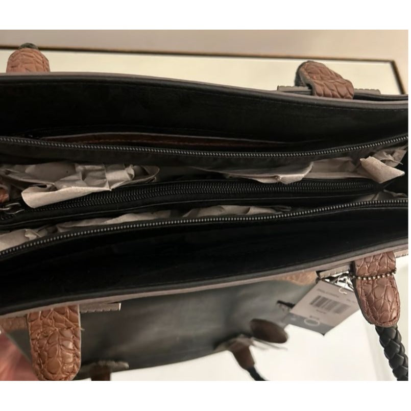 Bueno Collection Black & Brown Women's Handbag NWT