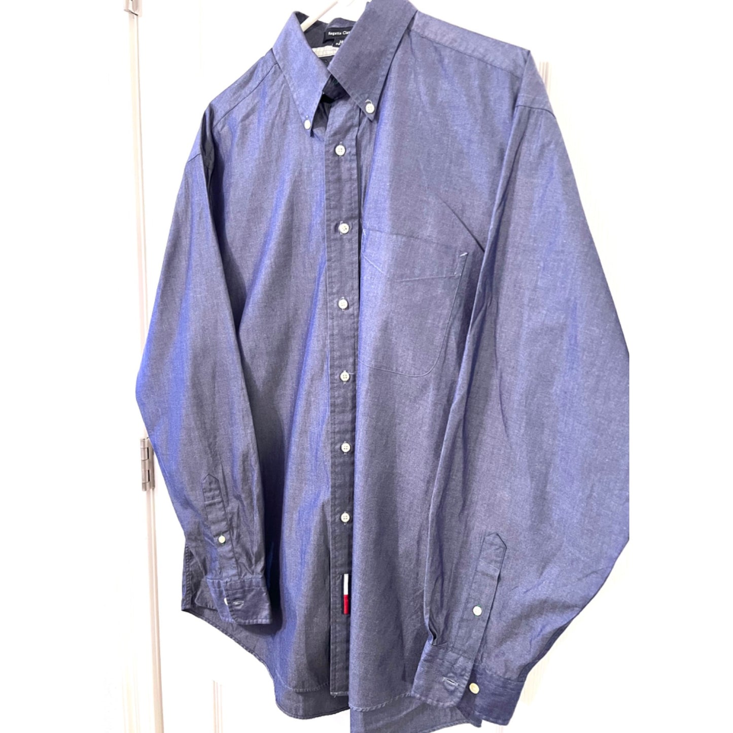 Tommy Hilfiger Regatta Classics Size 16 34/35 Long Sleeve Button Down Shirt