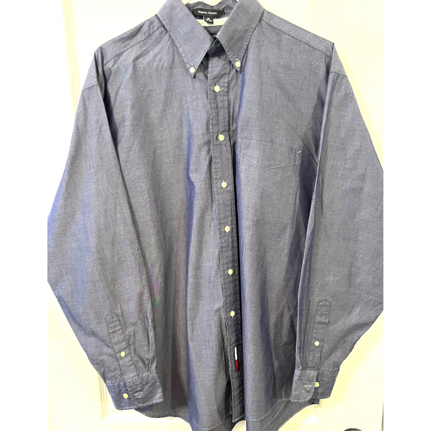 Tommy Hilfiger Regatta Classics Size 16 34/35 Long Sleeve Button Down Shirt