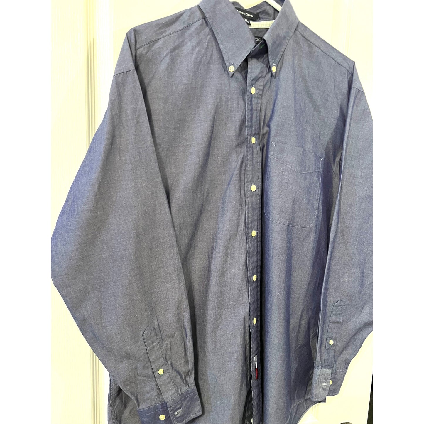 Tommy Hilfiger Regatta Classics Size 16 34/35 Long Sleeve Button Down Shirt