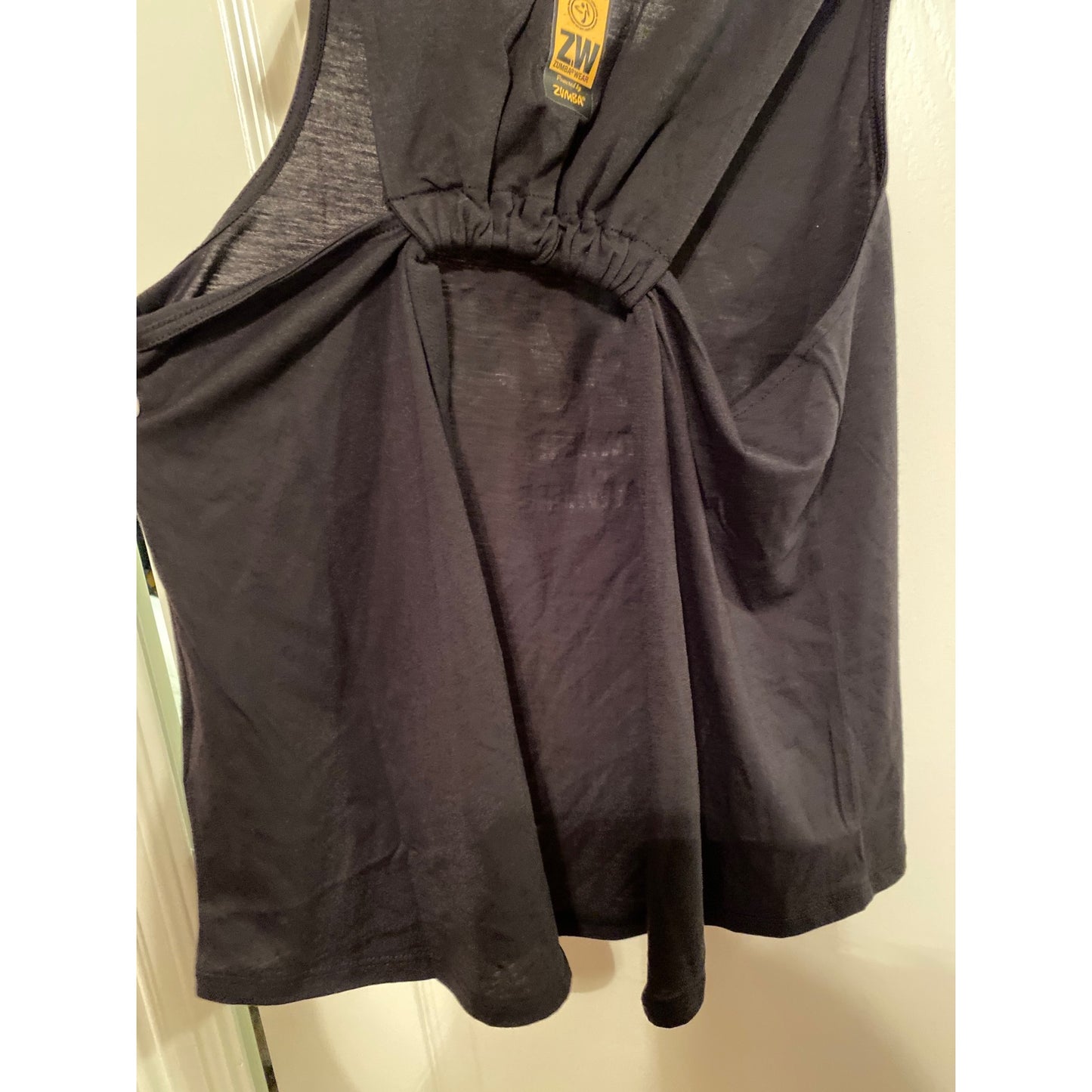 NWT Small Zumba Black Open Back Tank