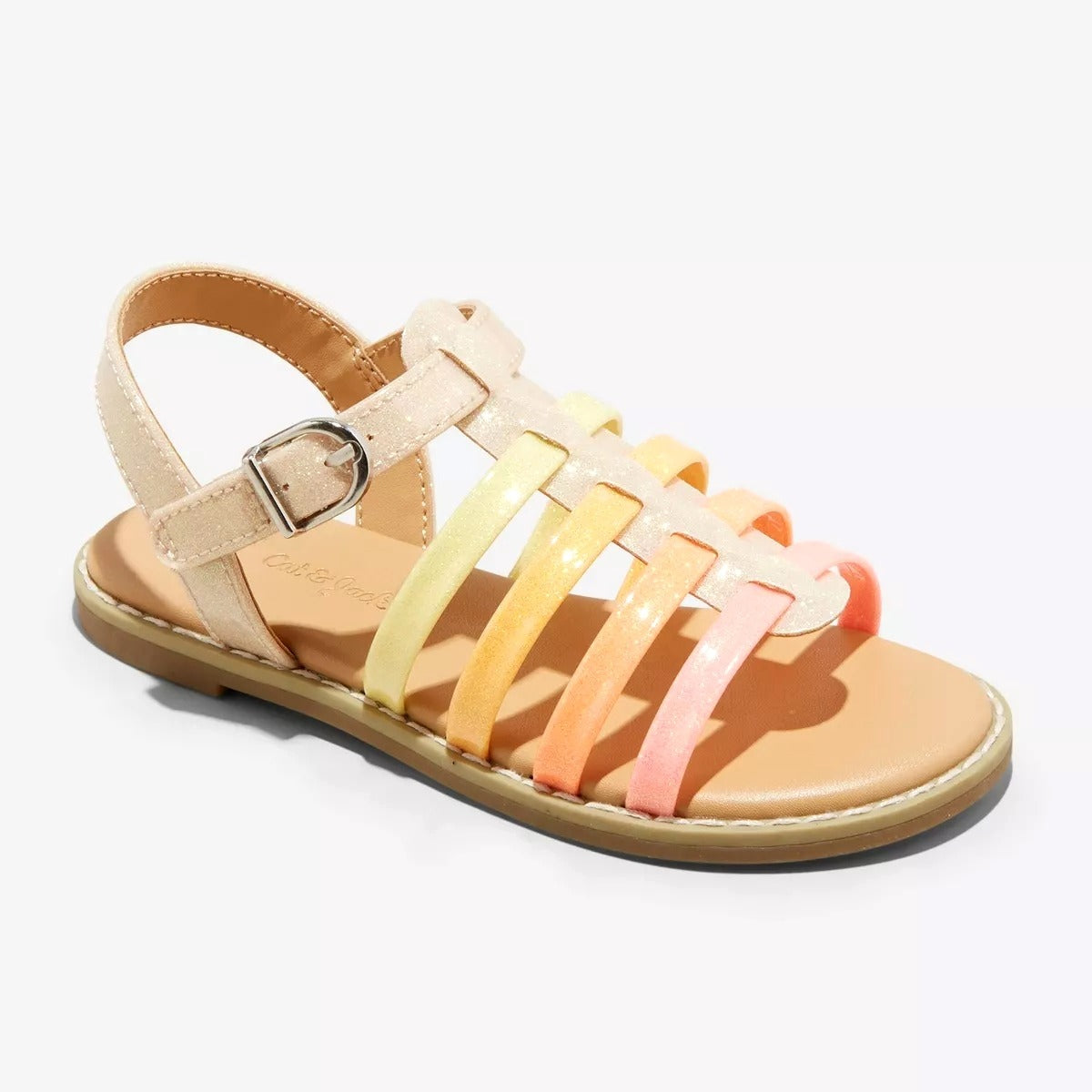 Girls Cat & Jack Multicolor Shanel Fisherman Sandals Size 9 NWOT