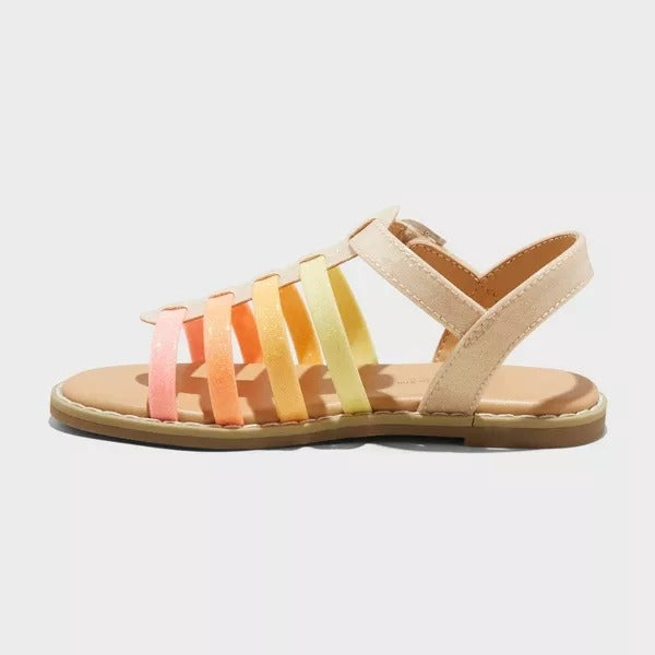 Girls Cat & Jack Multicolor Shanel Fisherman Sandals Size 9 NWOT