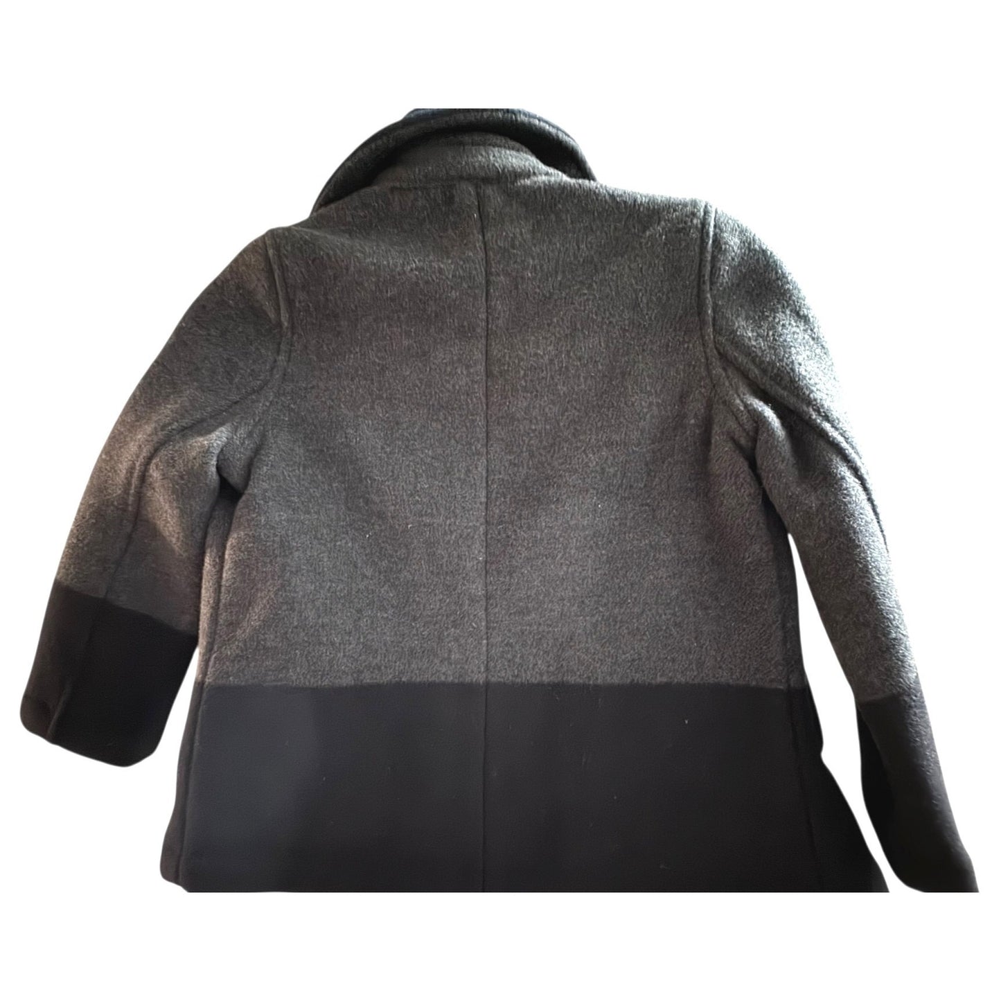 Vince. Kids Double-Breasted Wool-Blend Peacoat Size 6 Gray/Black