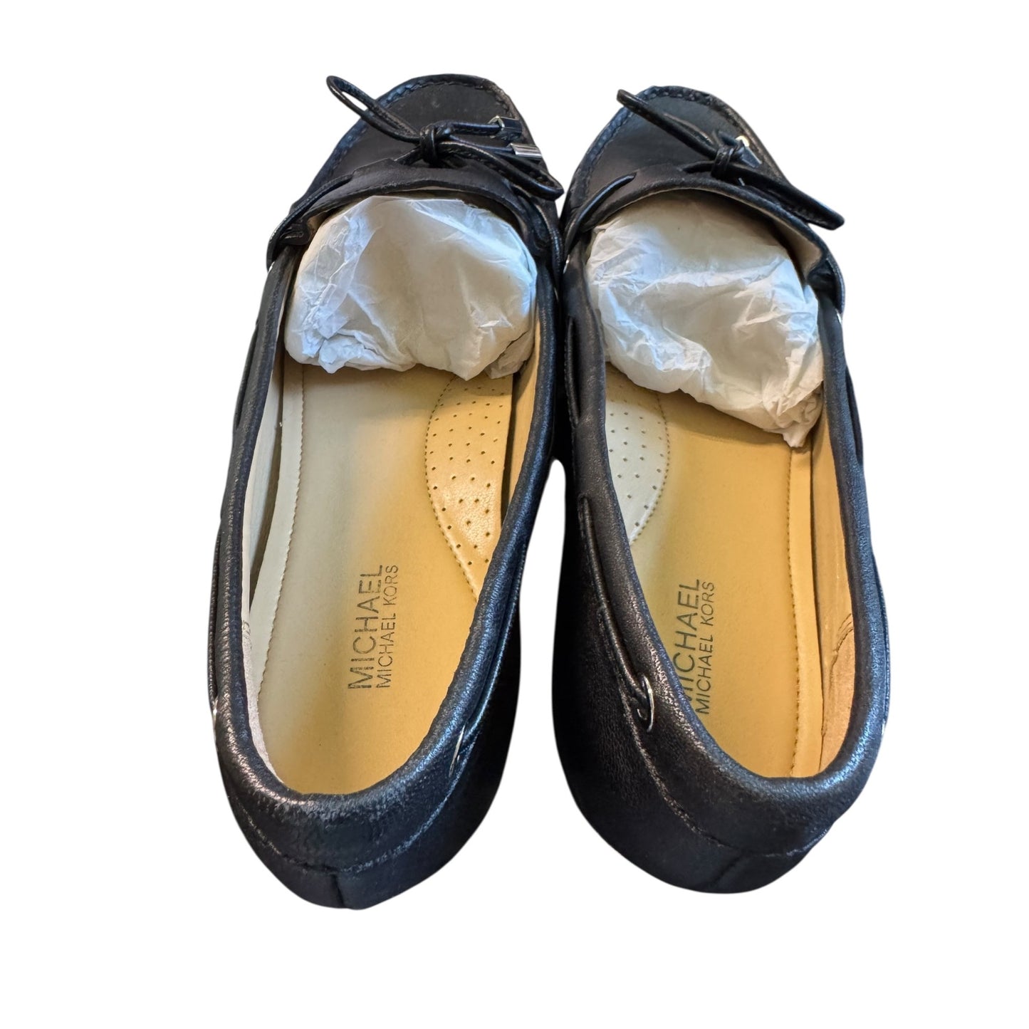 Michael Kors Sutton Moc Leather Loafers Black Size 9M