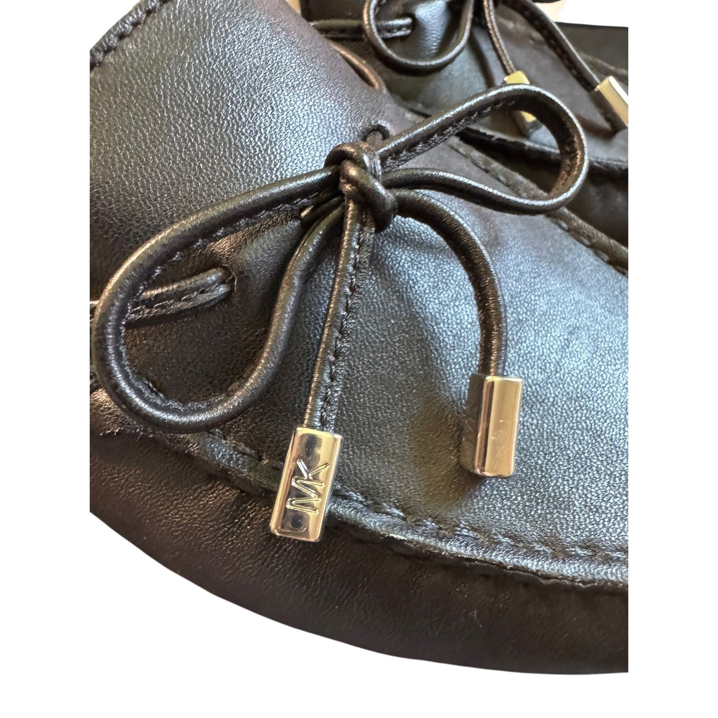 Michael Kors Sutton Moc Leather Loafers Black Size 9M