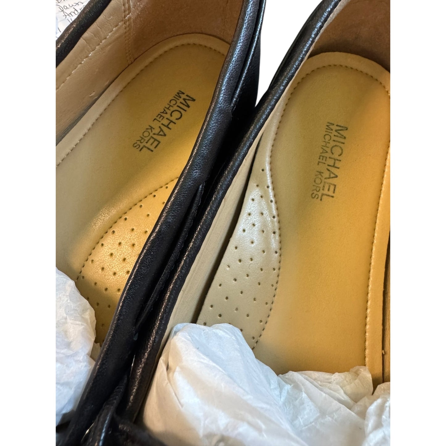 Michael Kors Sutton Moc Leather Loafers Black Size 9M