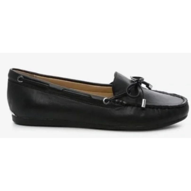 Michael Kors Sutton Moc Leather Loafers Black Size 9M