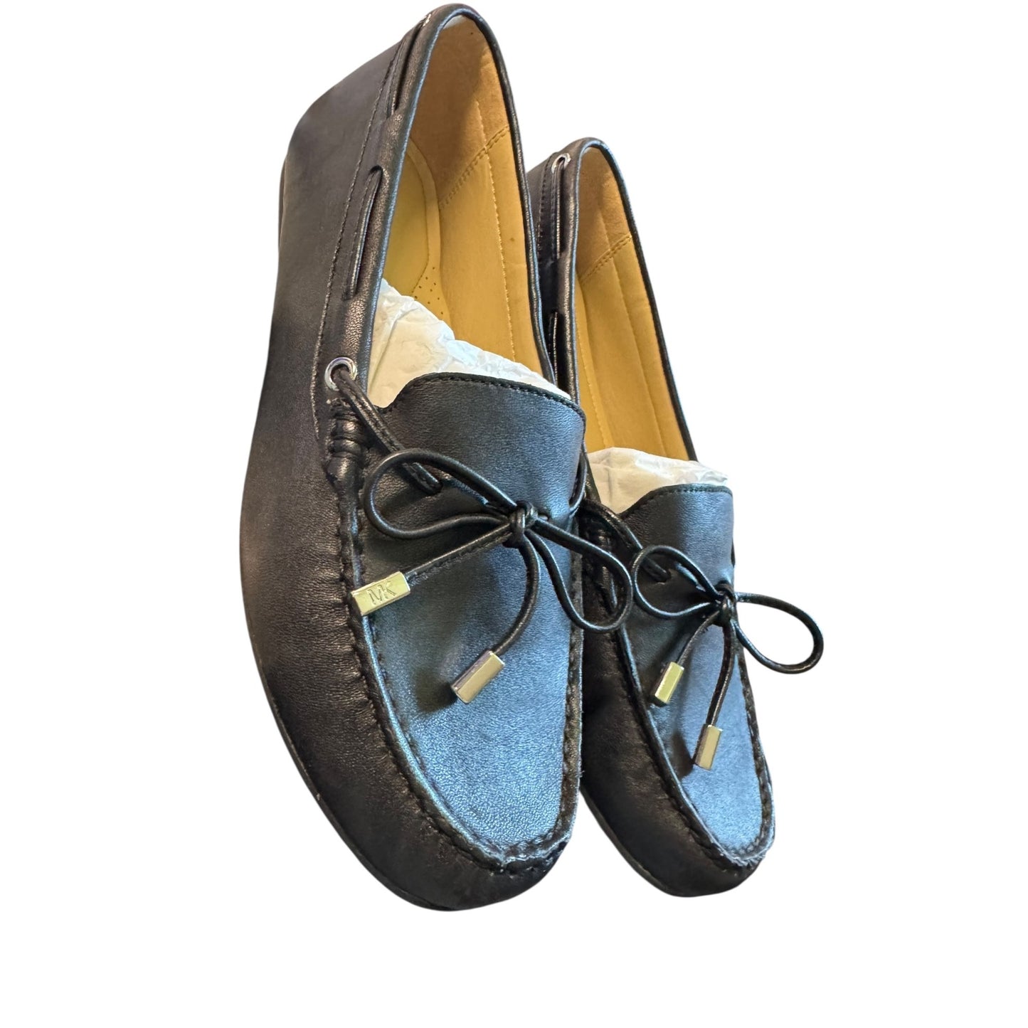 Michael Kors Sutton Moc Leather Loafers Black Size 9M