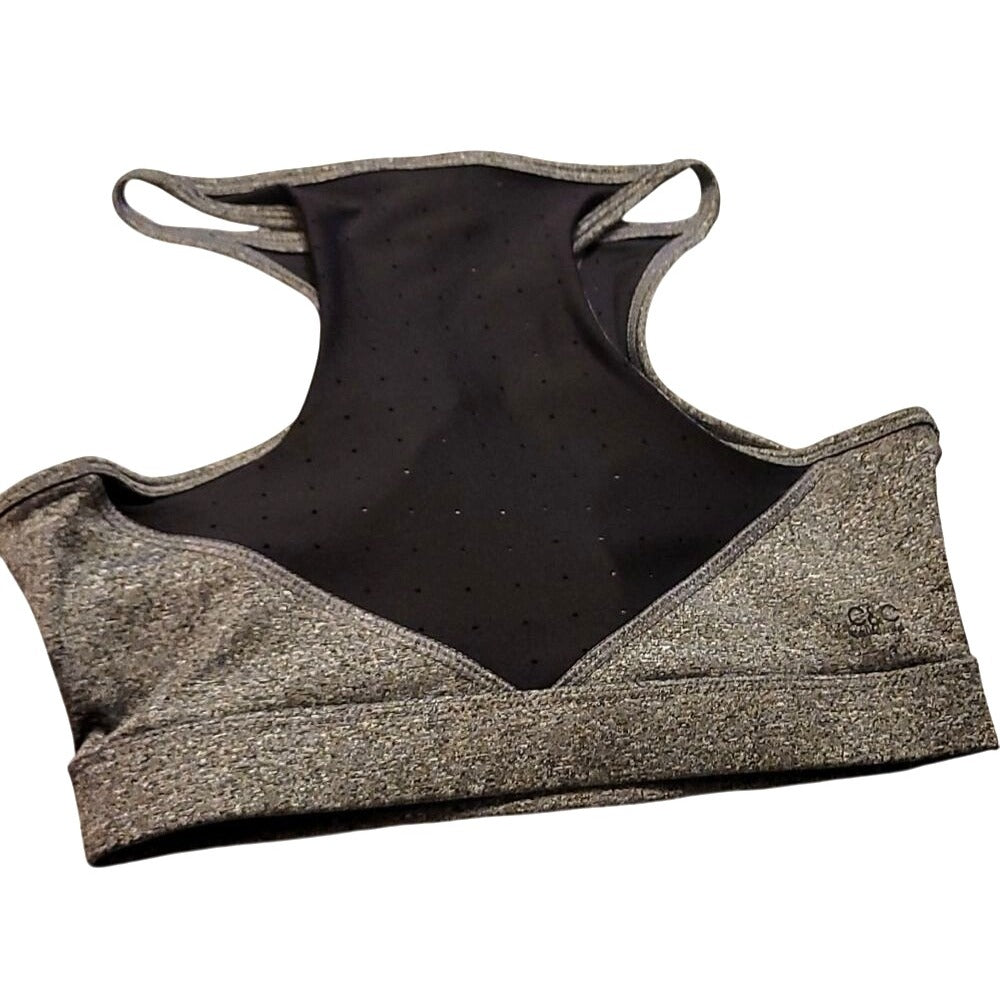 C&C California Women's Heather Gray XS Racerback Sports Bra