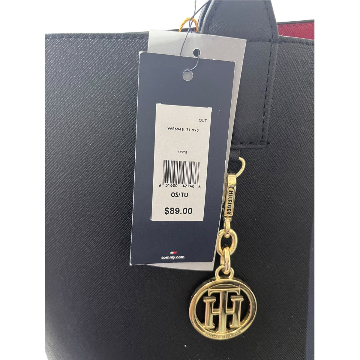 Tommy Hilfiger Black Tote Bag NWT
