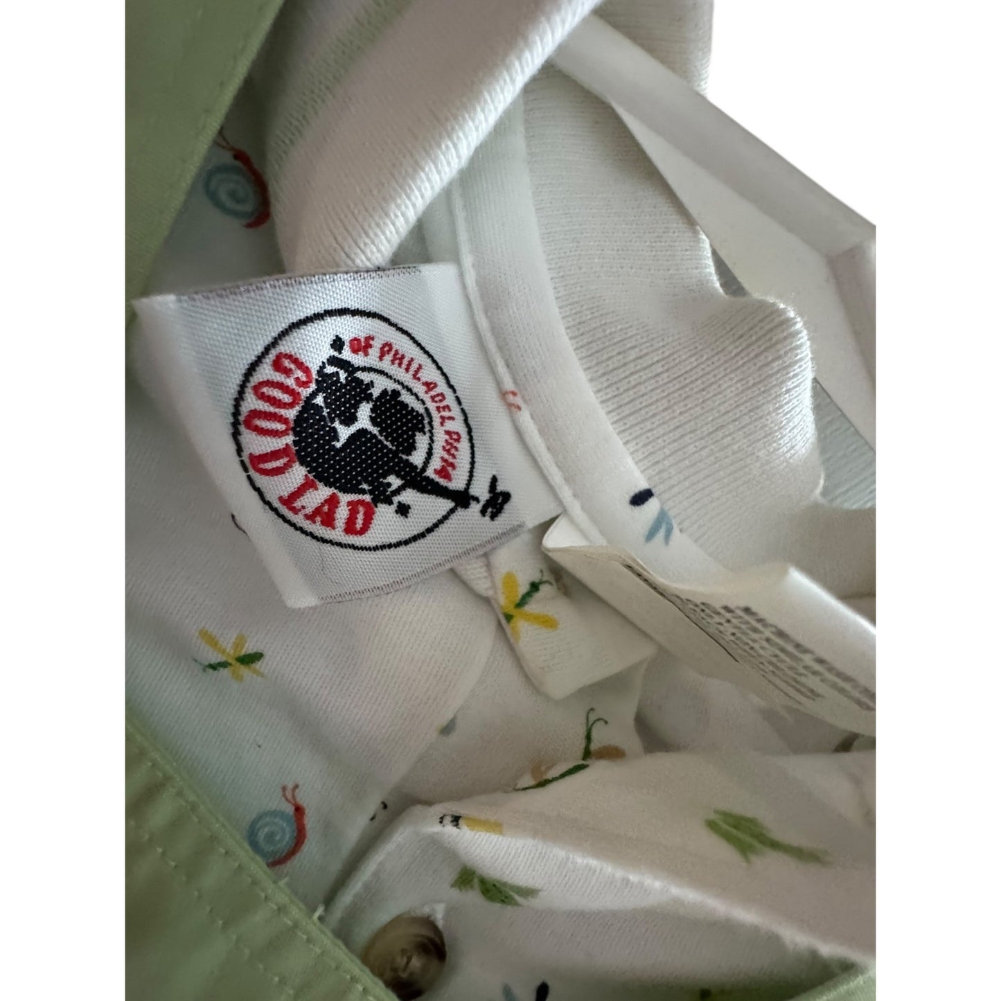Good Lad Green Overalls & Shirt Set With Embroidered Frog & Bug Details Size 18 Months