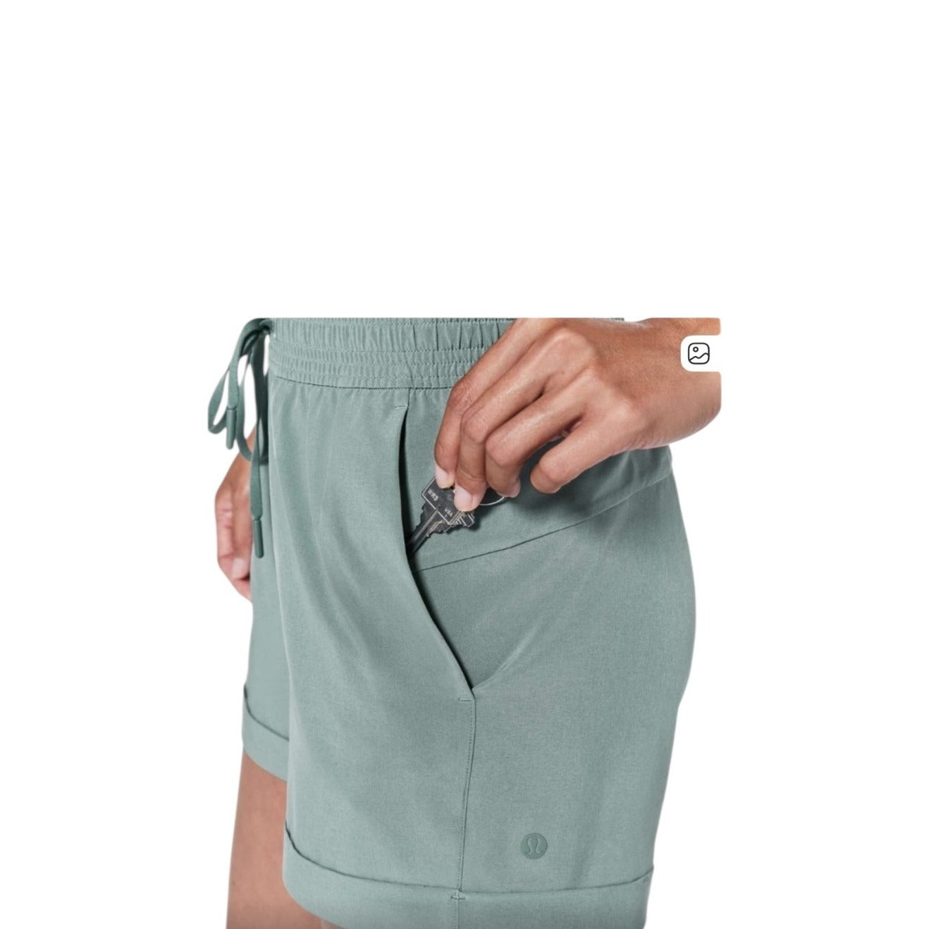 Lululemon Spring Break Away Short 3" Juniper Women's Size 4