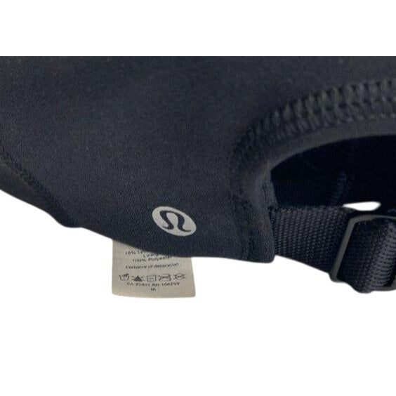 Lululemon Black Adjustable Baseball Cap 100% Polyester Breathable Lightweight Design