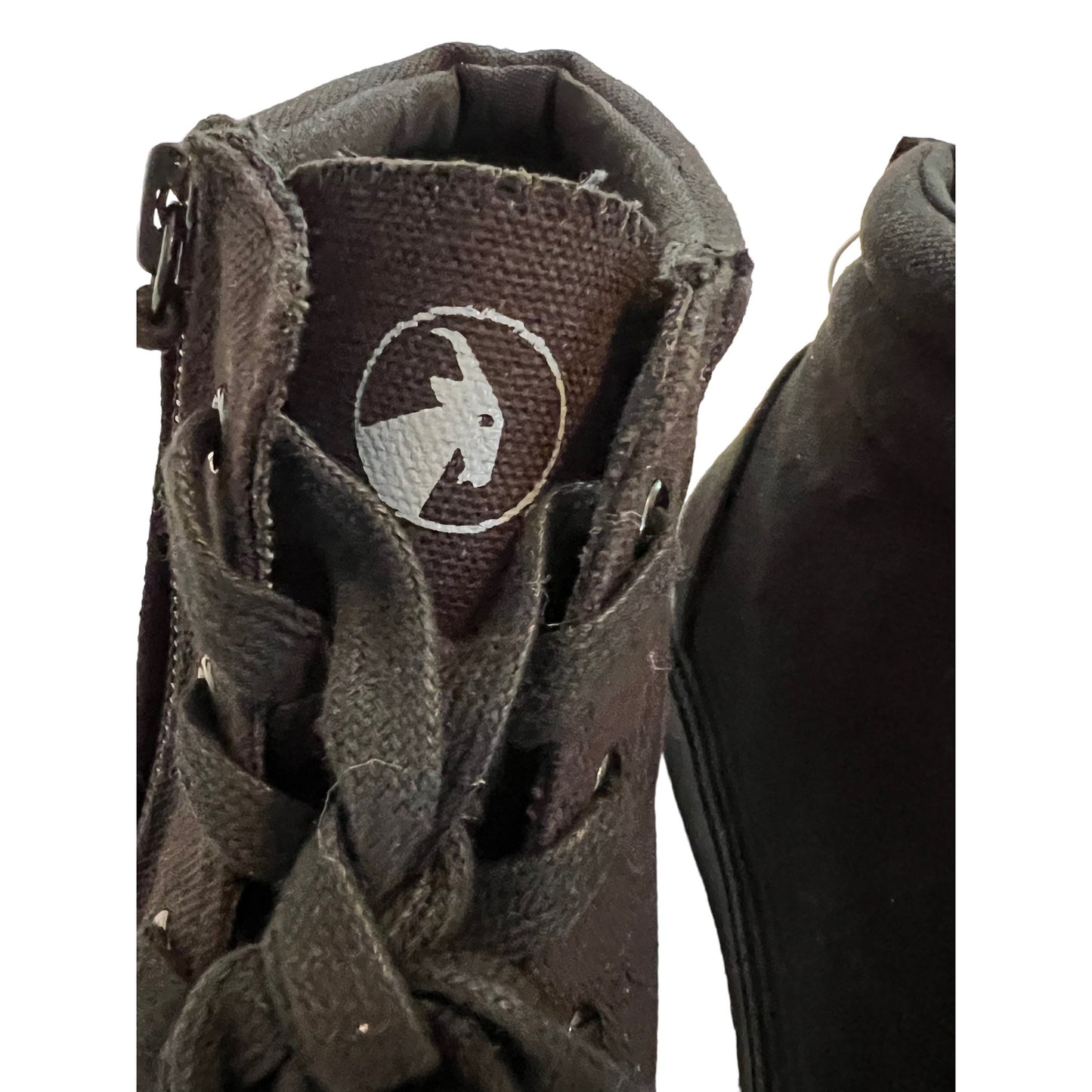 Billy Footwear Harmon Essential Hi Top Black Canvas Shoes Women's Size 6