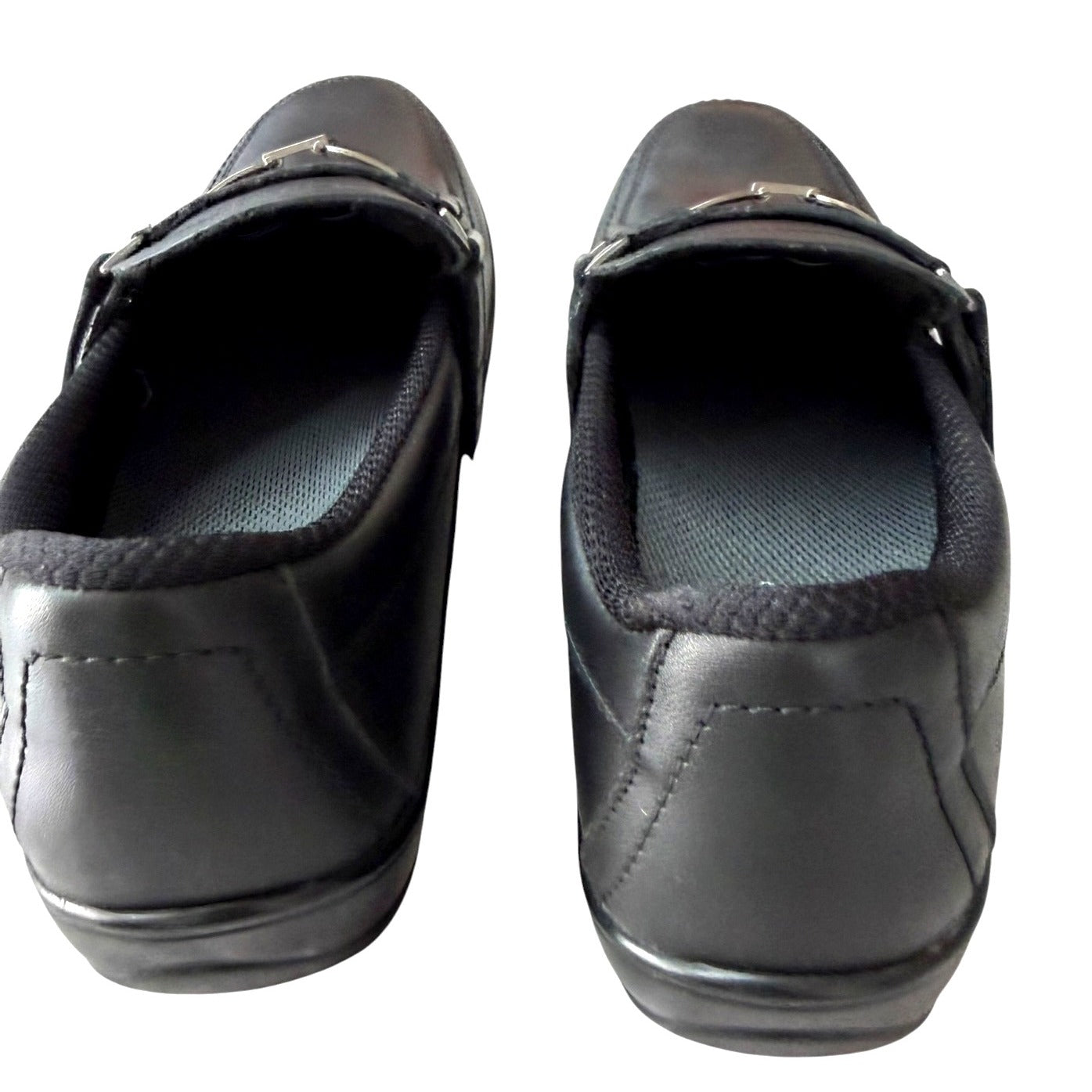 OrthoFeet Women's SZ 7WW Black Loafers Leather Upper Slip-On Shoes