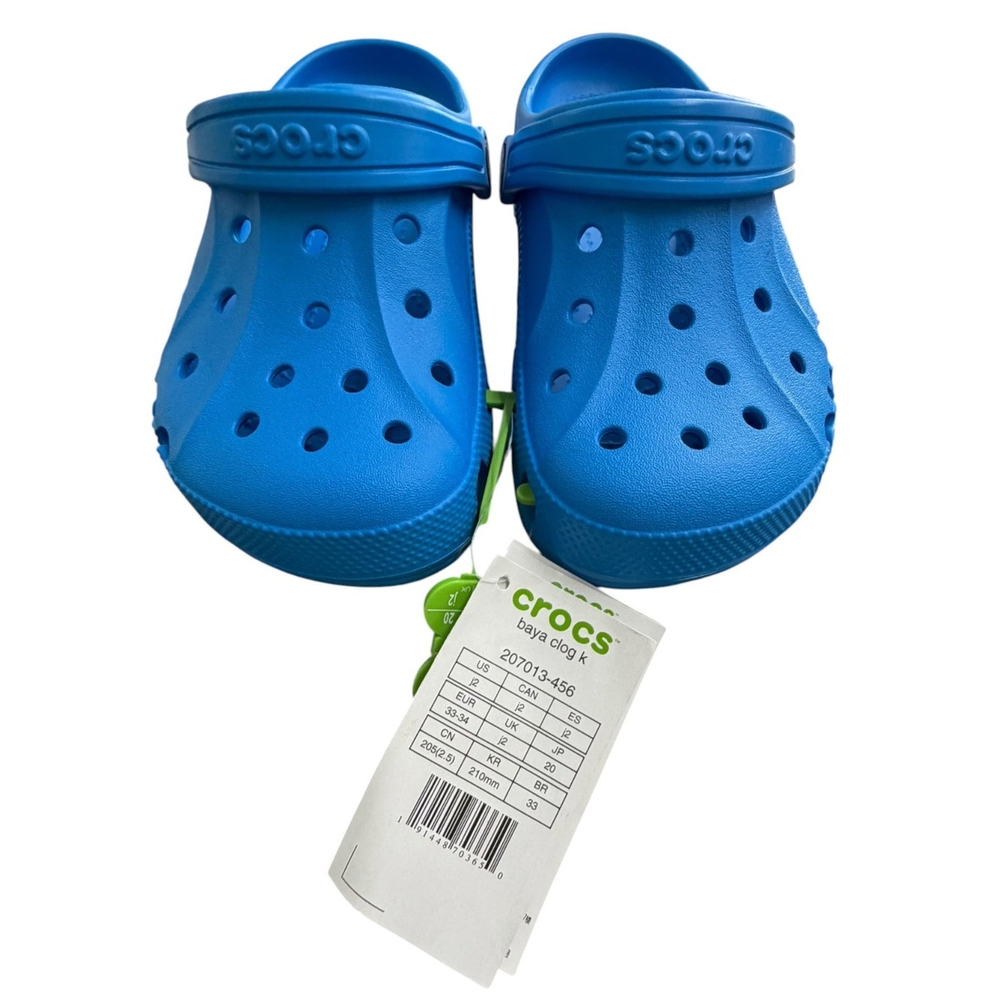 Classic Baya Clog Crocs Blue Iconic Children's Size 2