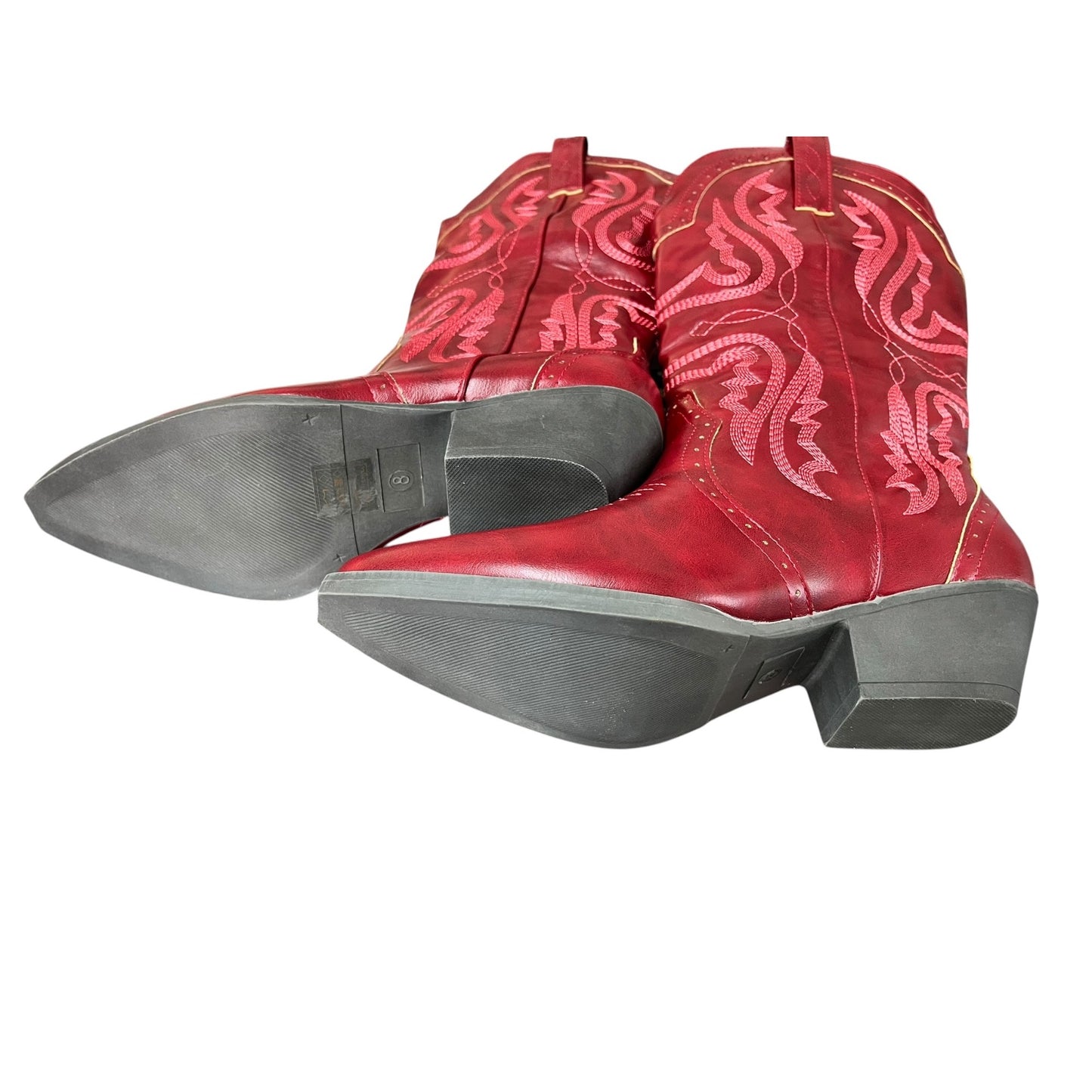 Red Women's Western Cowboy Boots