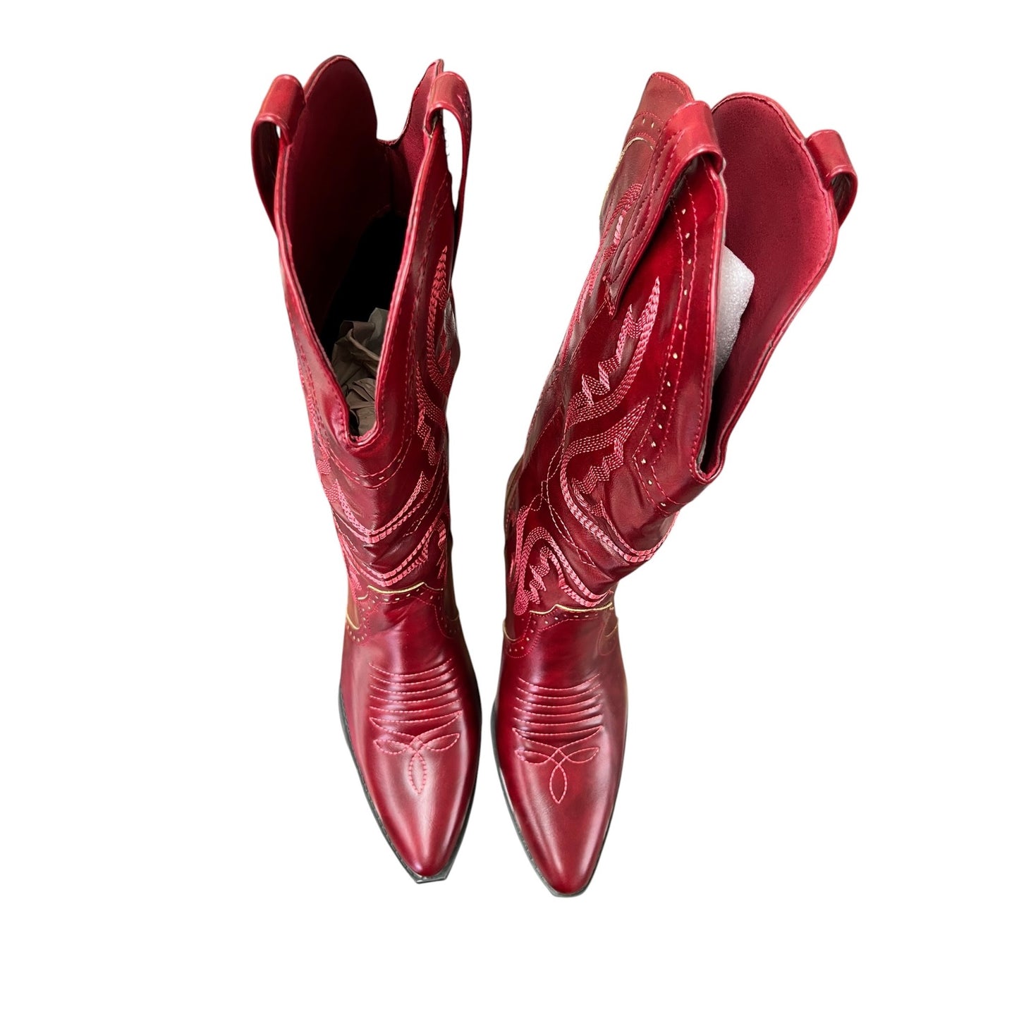 Red Women's Western Cowboy Boots
