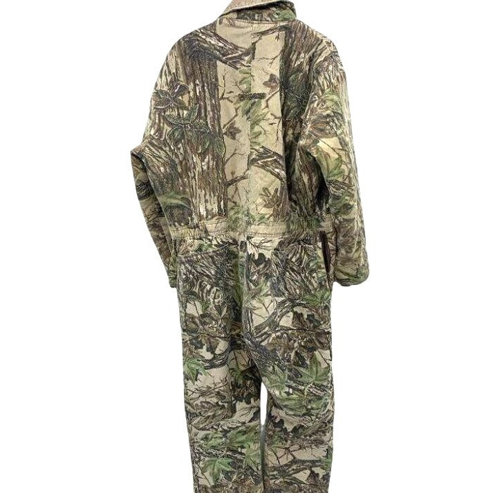 Duxbak Insulated Camouflage Hunting Coveralls Full Zip Size L