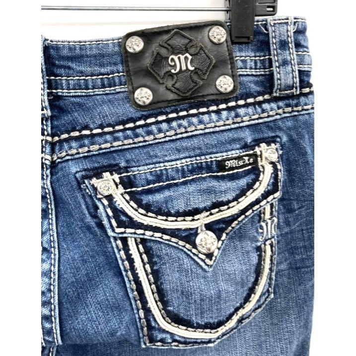 Miss Me Women's Mid-Rise Bootcut Jeans Size 31