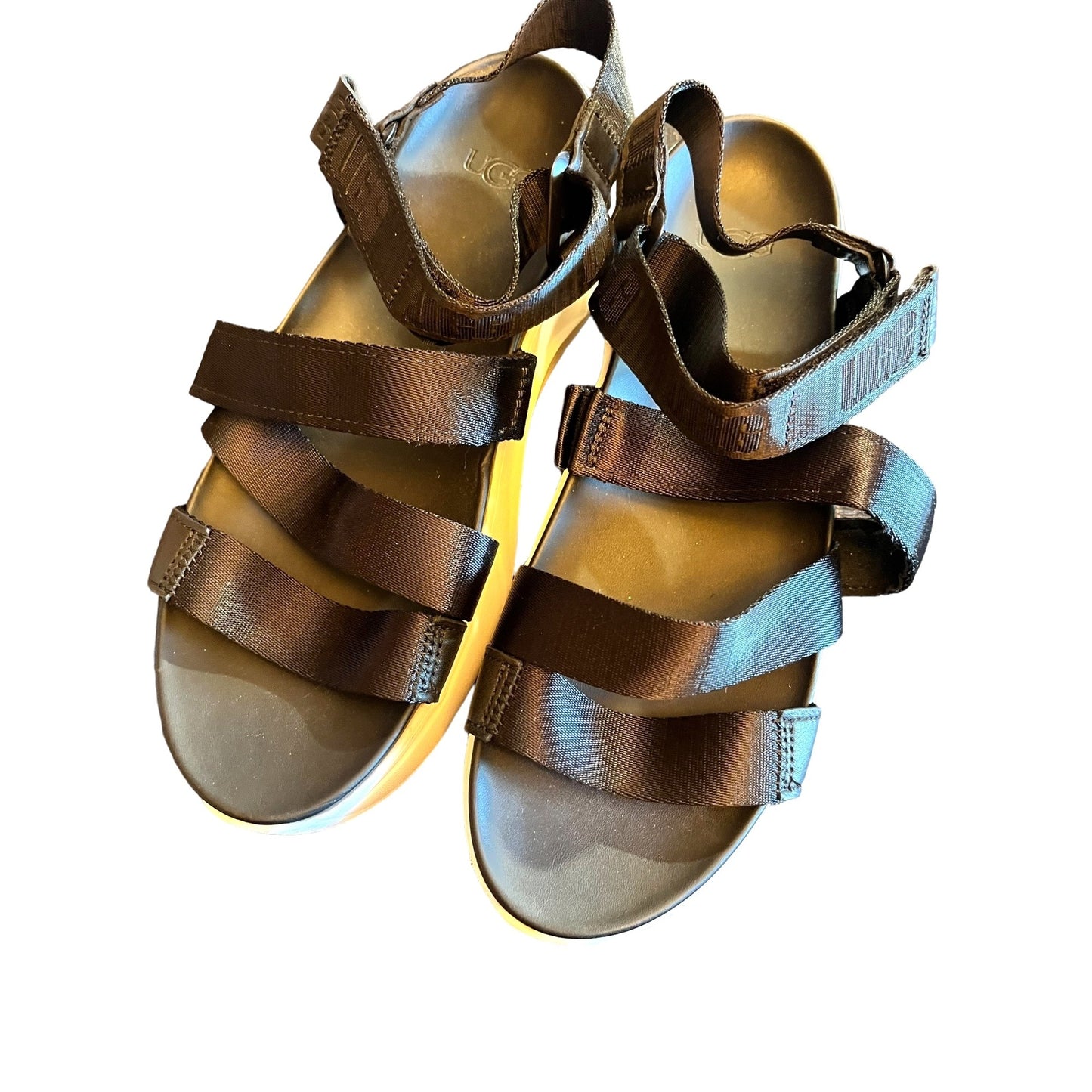 UGG Black Platform Strap Sandals SZ 9