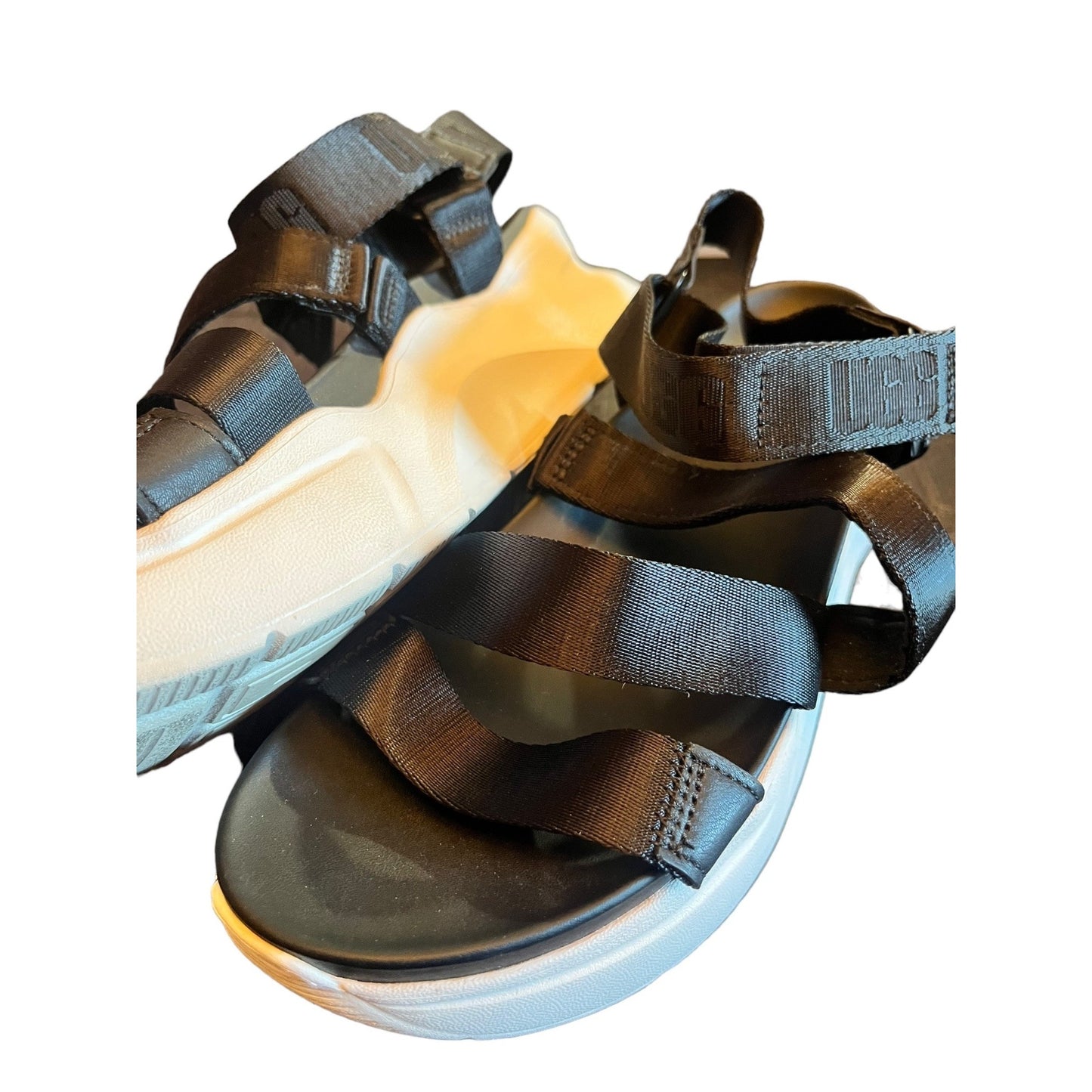 UGG Black Platform Strap Sandals SZ 9