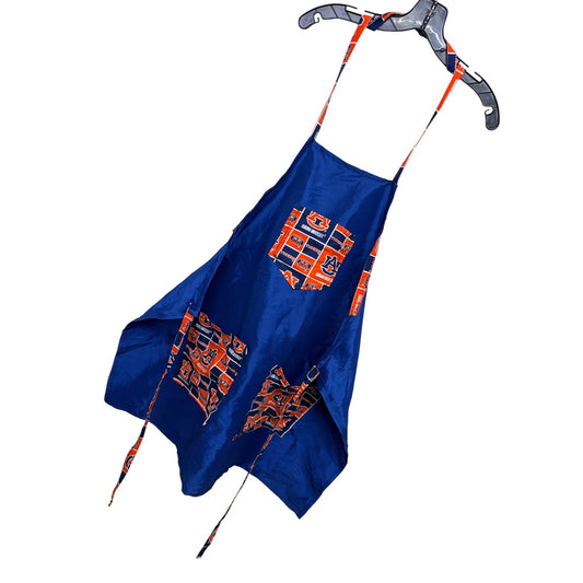 Auburn University Tigers Blue Adjustable Apron With Pockets For Cooking Or Crafts