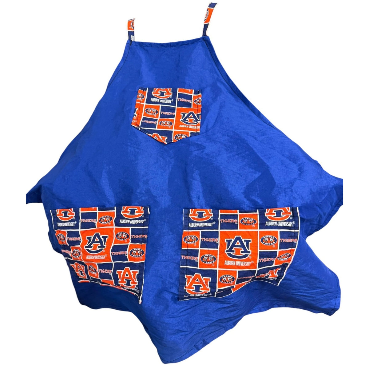 Auburn University Tigers Blue Adjustable Apron With Pockets For Cooking Or Crafts