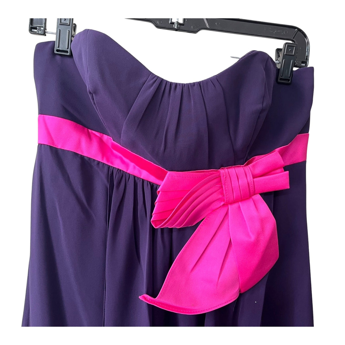 Alfred Angelo Purple Strapless Gown Formal Maxi Dress Size 8