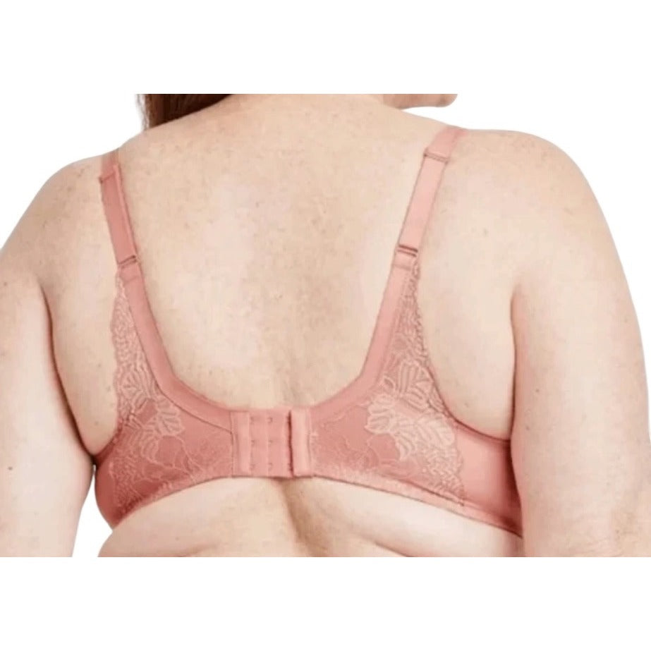 Auden Womens Lace Lightly Lined Underwire Bra Rose Pink Size 46DDD NWT