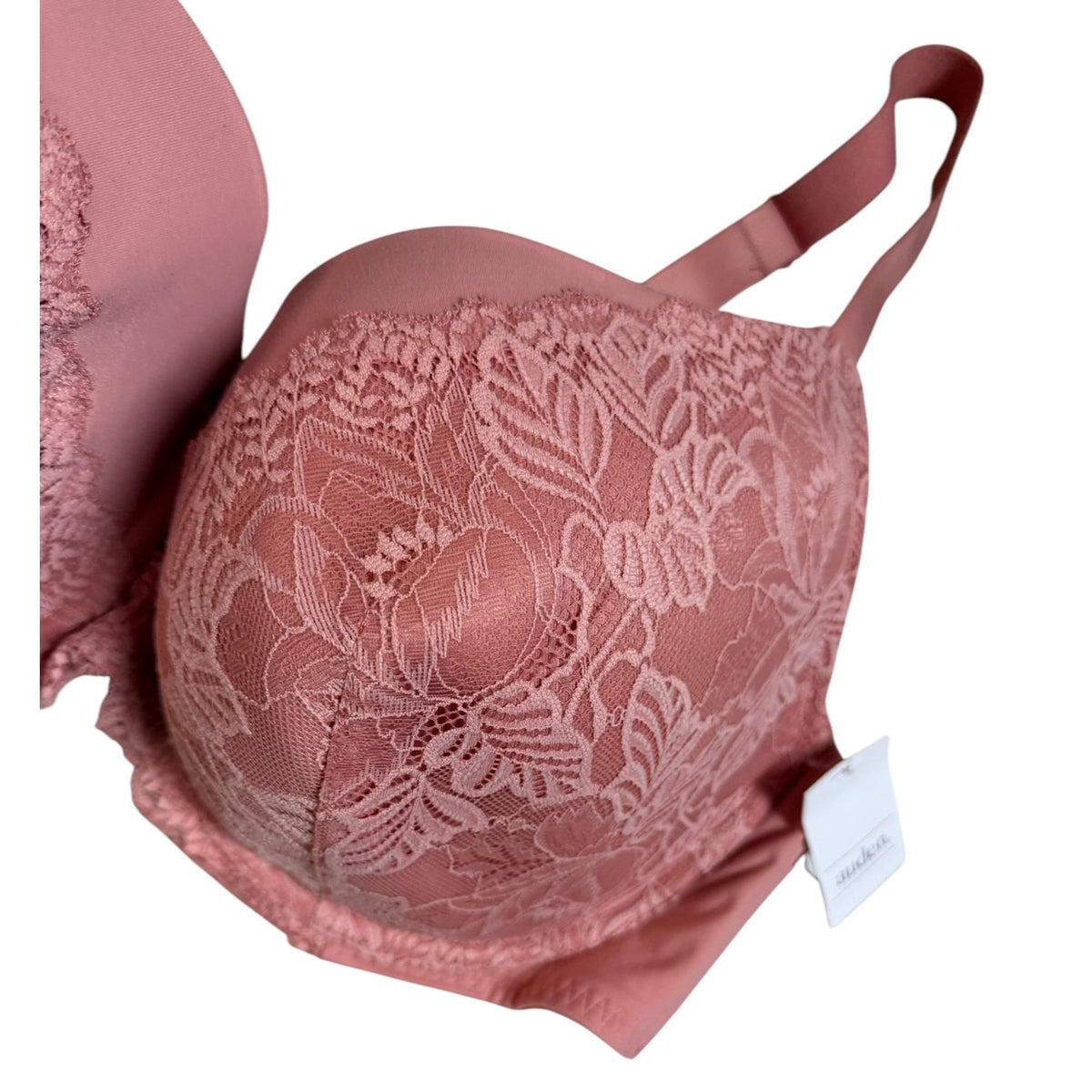Auden Womens Lace Lightly Lined Underwire Bra Rose Pink Size 46DDD NWT
