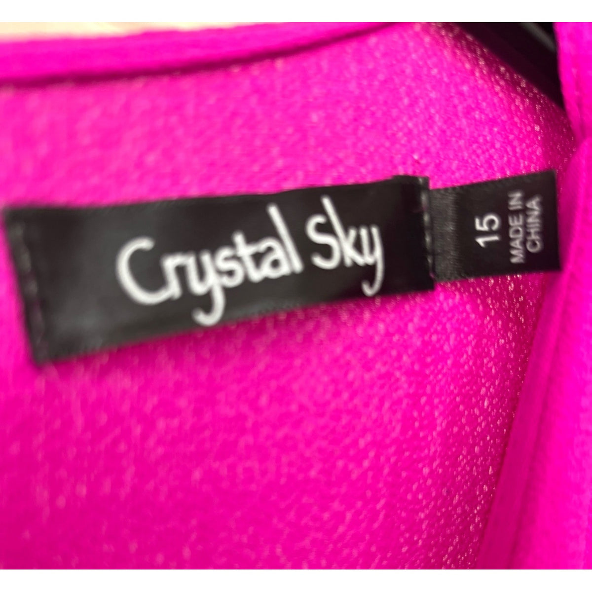 Crystal Sky Women's Magenta Sleeveless Jumpsuit Size 15