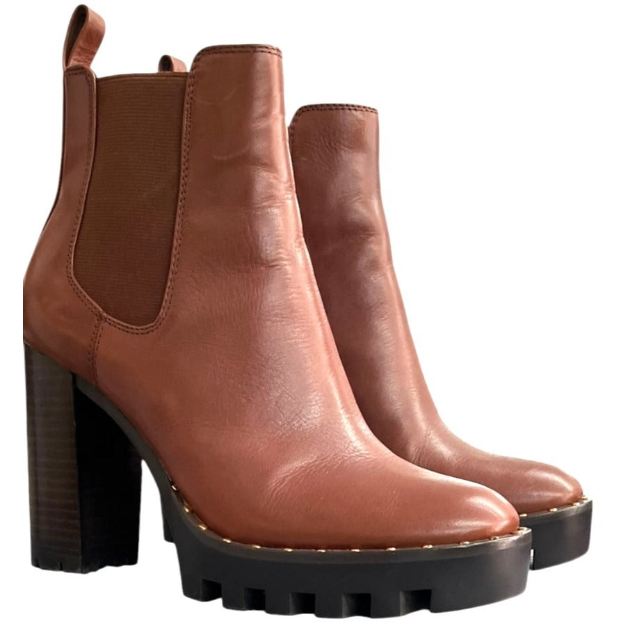 Antonio Melani Paiva Leather Booties Size 7.5M NWB