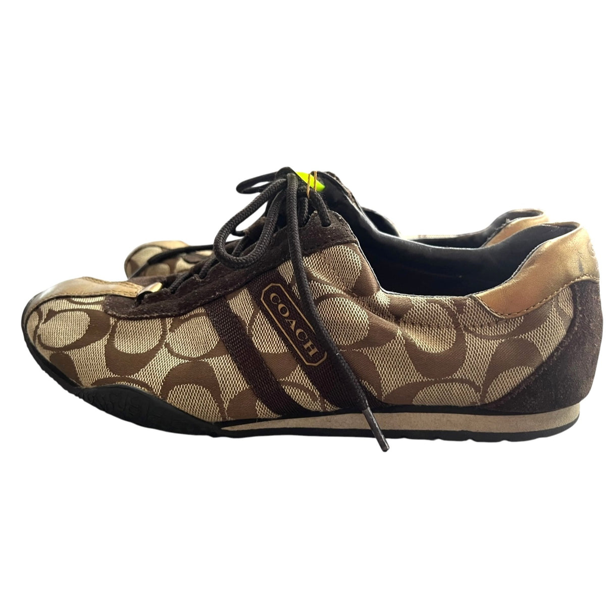 Coach Katie Monogram Signature Logo Sneakers Women's Size 6.5M