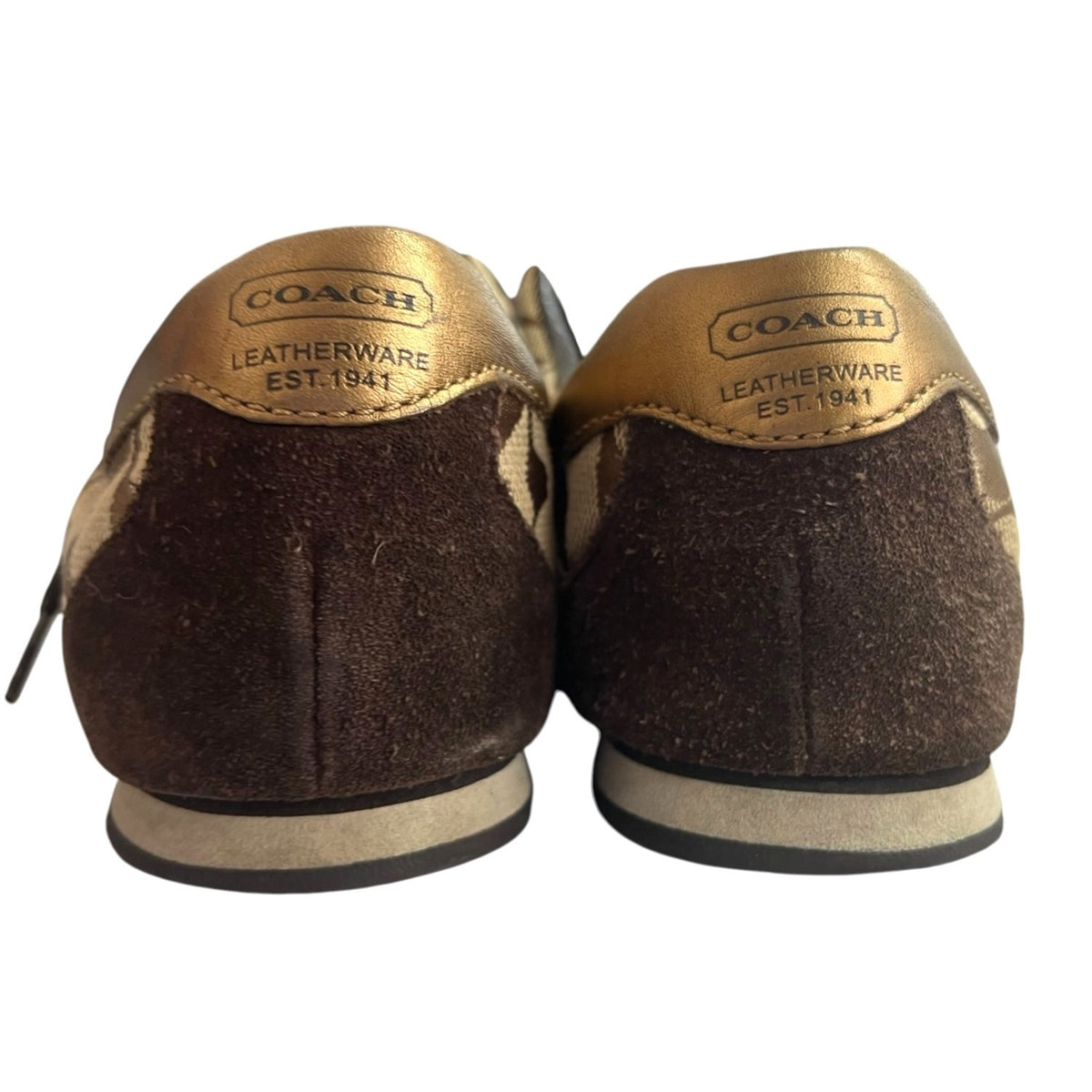 Coach Katie Monogram Signature Logo Sneakers Women's Size 6.5M