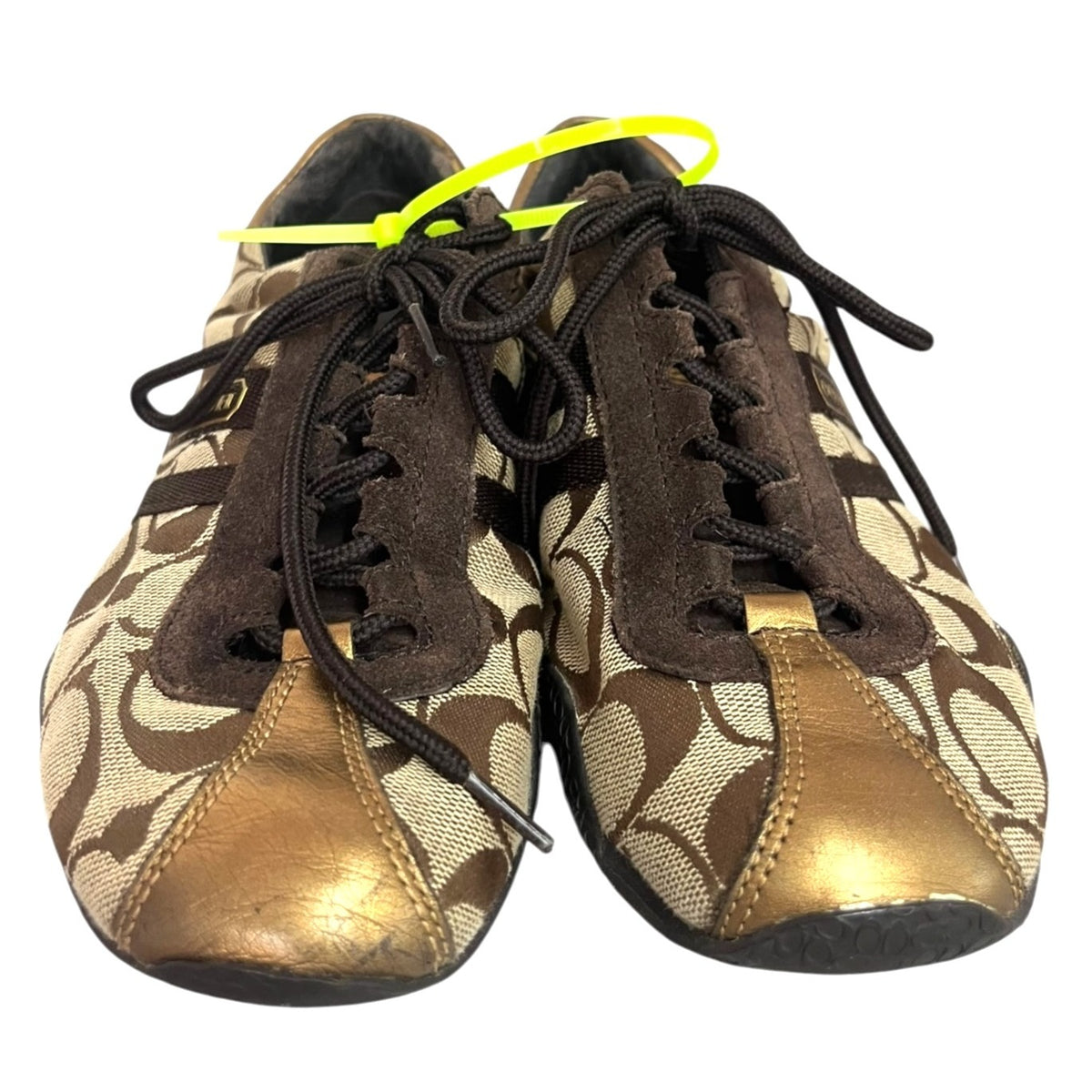 Coach Katie Monogram Signature Logo Sneakers Women's Size 6.5M