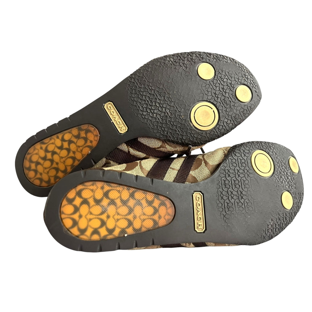 Coach Katie Monogram Signature Logo Sneakers Women's Size 6.5M