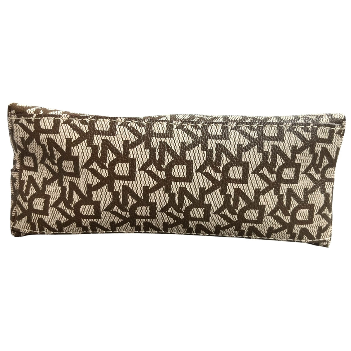 DKNY Monogram Crossbody Bag With Adjustable Strap Brown & Beige NWT