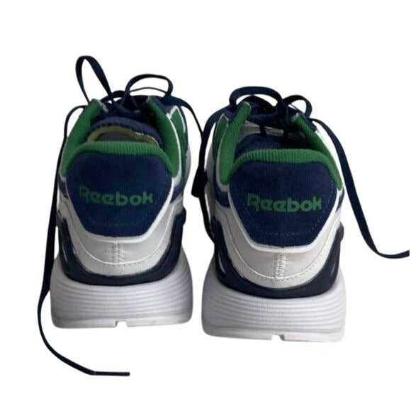 Reebok Classic Retro Style Sneakers Green/Blue/White Size 8.5 Mens Athletic Shoes